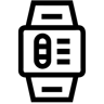 ساعة ذكية خط أيقونة