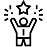 başarı çizgi simge