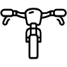 motorcycle line icon