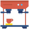 espresso machine flat icon