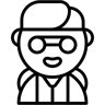 scientist avatar line icon