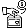 bağış çizgi simge