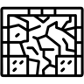 cracked line icon