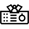 scratch card line icon