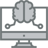artificial intelligence two color icon