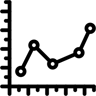 Liniendiagramm linie Icon