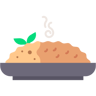 rice bowl flat icon
