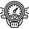 speedometer line icon