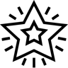 星星 线条 图标