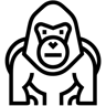 Gorilla linie Icon