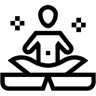 meditation line icon