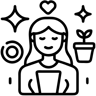 Selbstpflege linie Icon