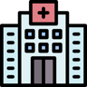 hospital lineal color icon