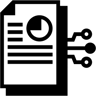 proceso de datos dúo tono icono