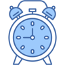 alarm clock two color icon