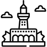 里程碑 线条 图标
