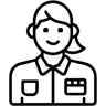 工人 线条 图标