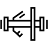 asse linea icona