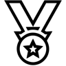 Medaille linie Icon