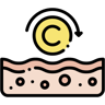 tratamento de pele cor linear ícone