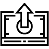 upload line icon