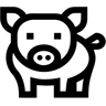 猪 线条 图标