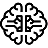 cérebro linha ícone