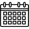 تقويم خط أيقونة