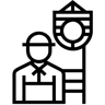 مهندس خط أيقونة