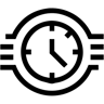 часы линия иконка