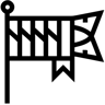 флаг линия иконка