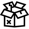 scatola di spedizione linea icona