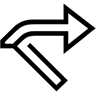 箭 线条 图标