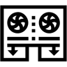 电脑散热 线条 图标