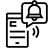 通知 线条 图标