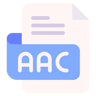 aac file flat icon