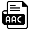 aac 文件 duotone 图标