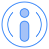 information two color icon