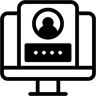 تسجيل الدخول إلى الحساب duotone أيقونة