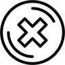 отклонять линия иконка