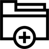 folder line icon