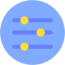 إعدادات flat أيقونة