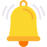 timbre de alarma plano icono