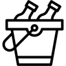 alkohol eimer line Icon