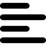 sola hizala filled simge