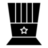 american hat filled icon