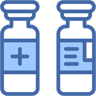 medical ampoule two color icon