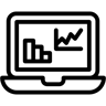 analysis report line icon