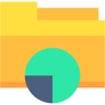 Analytik flach Icon