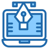 anchor point two color icon